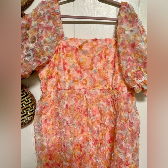 Jodifl Lover Dress, Coral Mix Size 2X - Picture 8 of 12